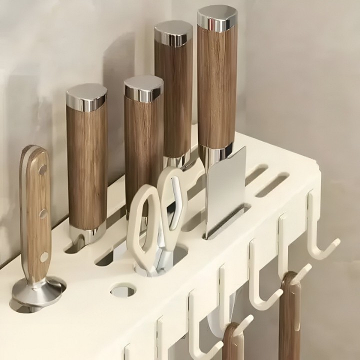 Soporte De Cocina Organizador Estanteria De Utensilios 65 Cm