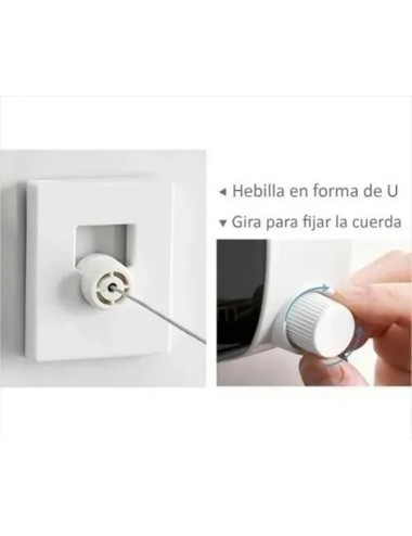 Tendedero Retráctil Para Ropa De Dos Líneas Ajustable 4.2mt
