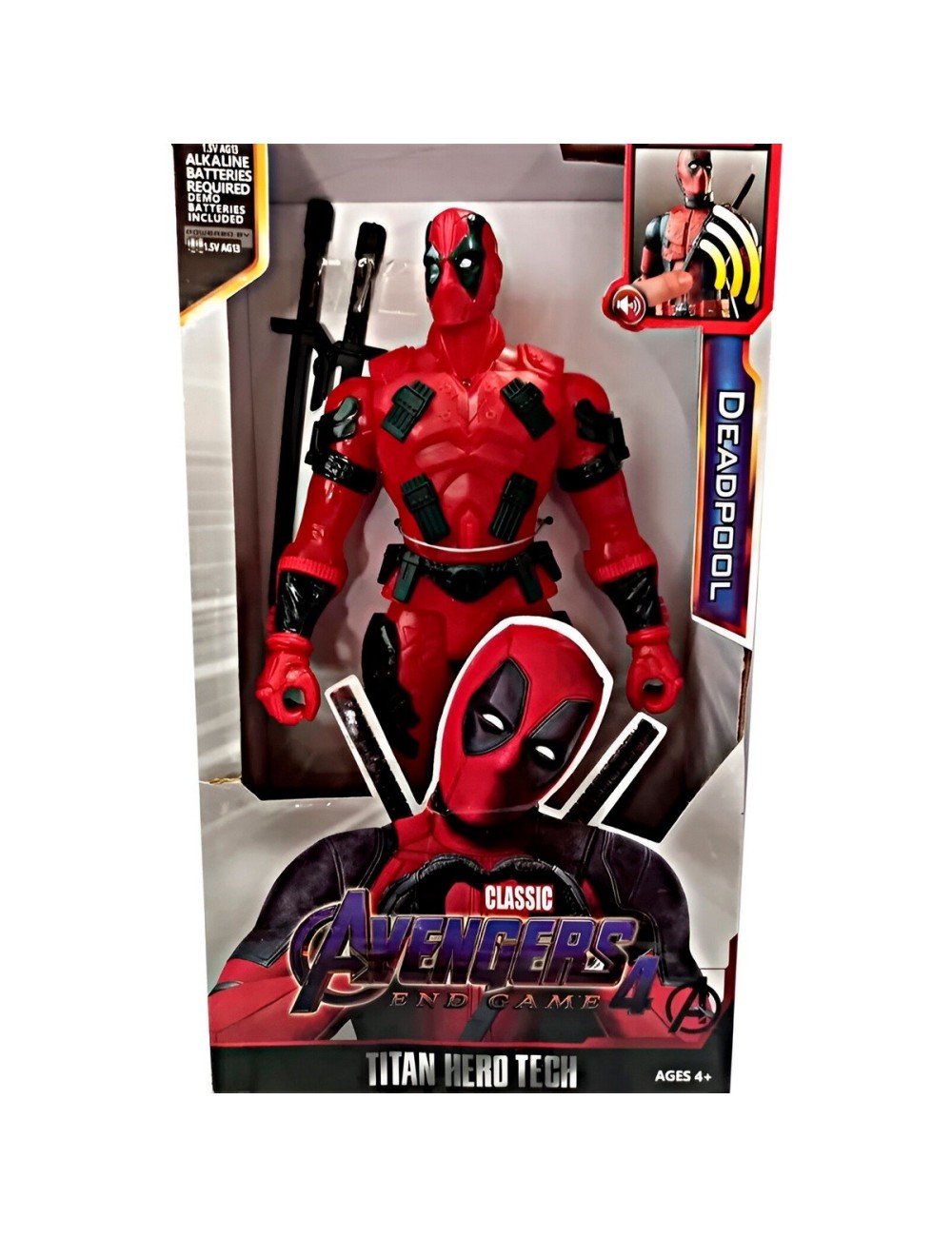 Figura Coleccionable Juguete Sonido Comic Deadpool Wade