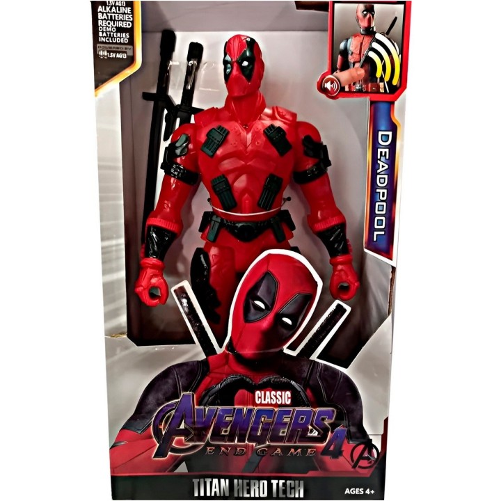 Figura Coleccionable Juguete Sonido Comic Deadpool Wade