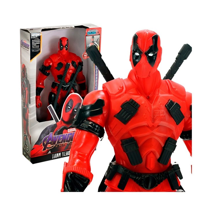 Figura Coleccionable Juguete Sonido Comic Deadpool Wade