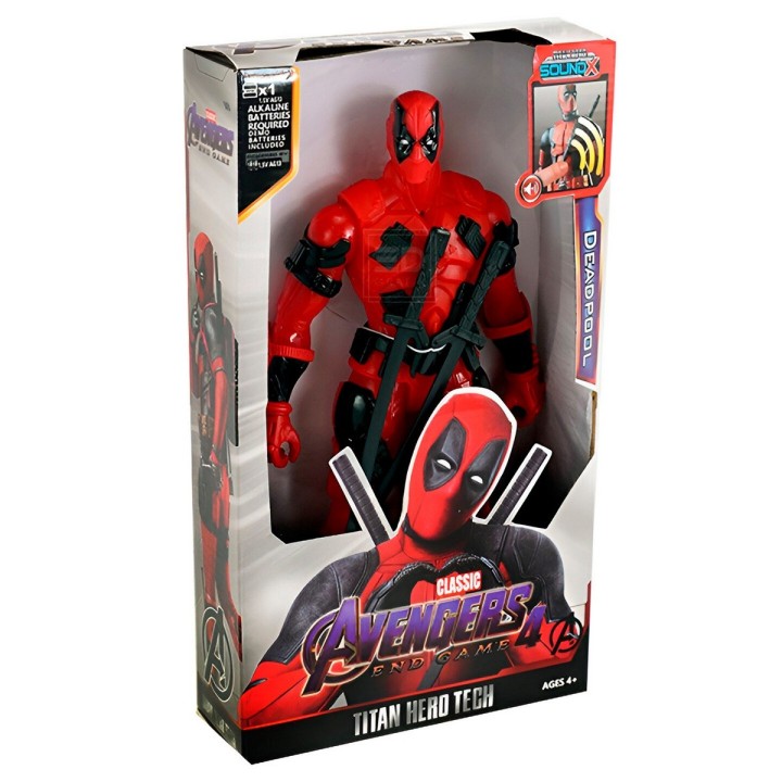 Figura Coleccionable Juguete Sonido Comic Deadpool Wade