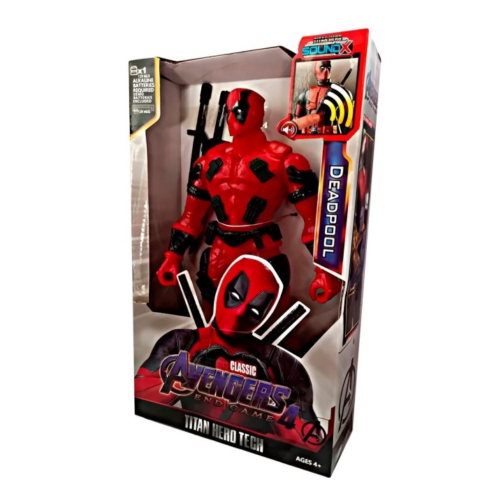 Figura Coleccionable Juguete Sonido Comic Deadpool Wade