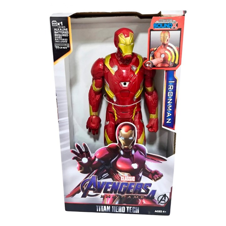 Figura Coleccionable Juguete Sonido Comic Iron Man