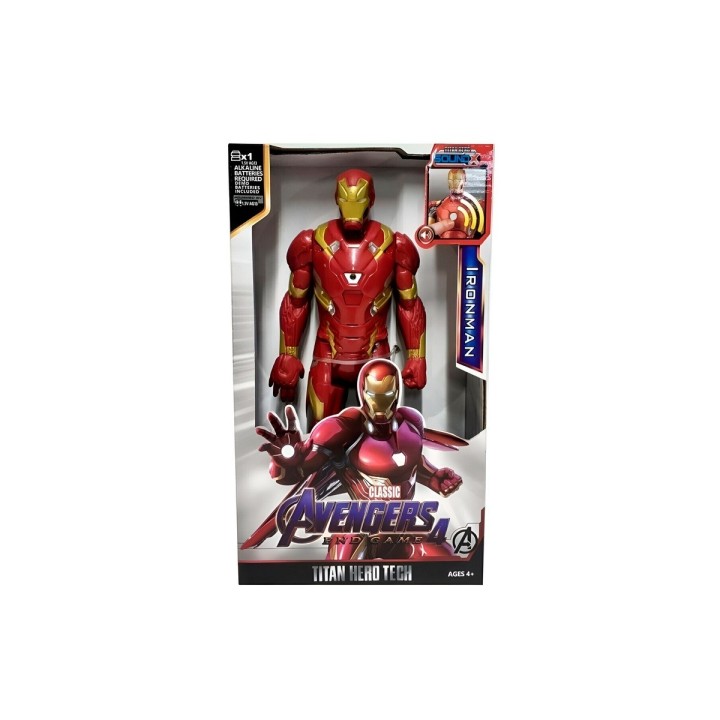 Figura Coleccionable Juguete Sonido Comic Iron Man