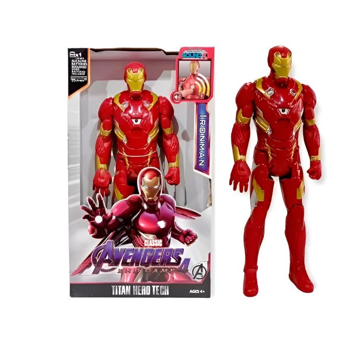 Figura Coleccionable Juguete Sonido Comic Iron Man