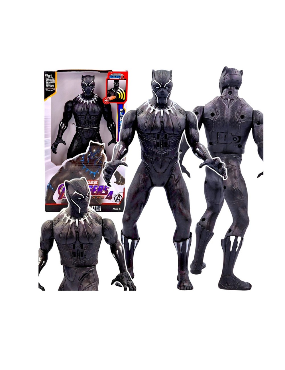 Figura Coleccionable Juguete Sonido Comic Pantera Negra