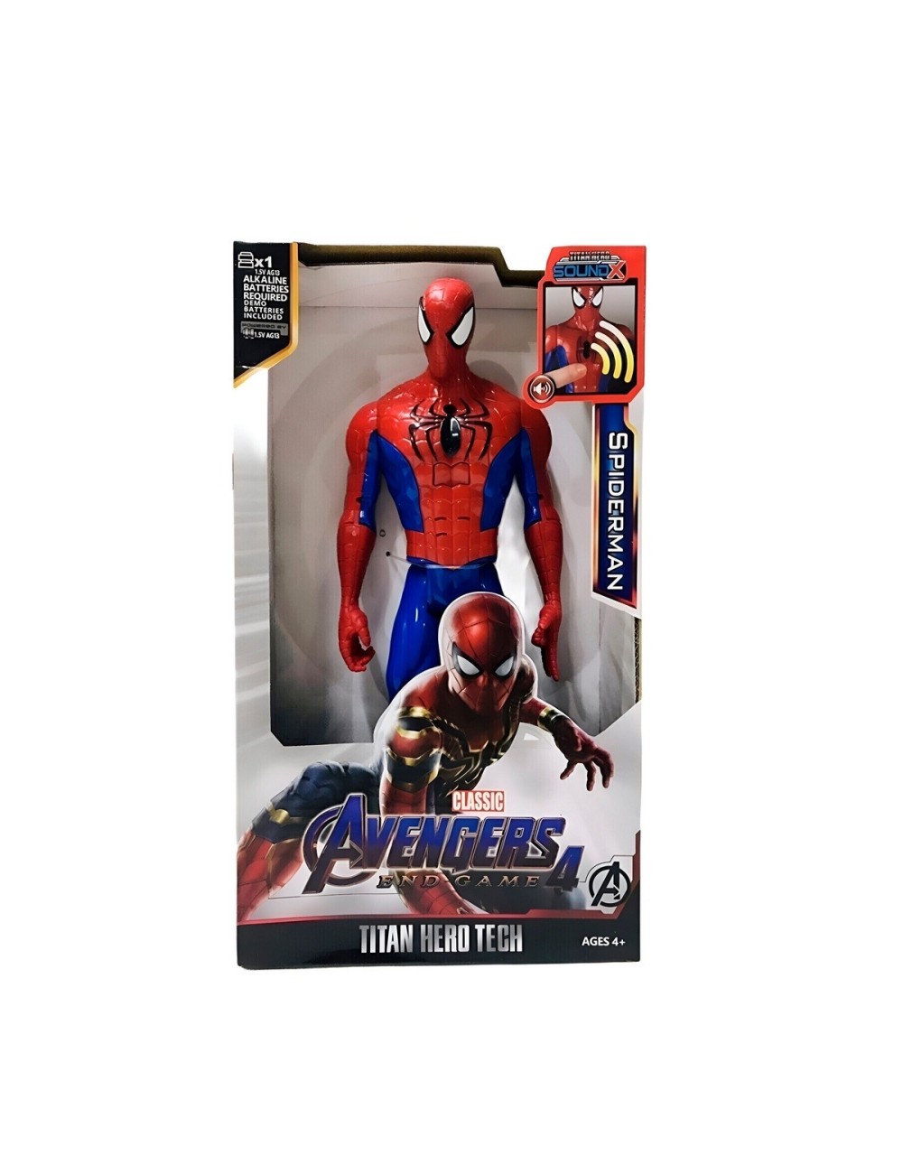 Figura Coleccionable Juguete Sonido Comic Spiderman