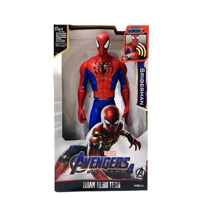 Figura Coleccionable Juguete Sonido Comic Spiderman