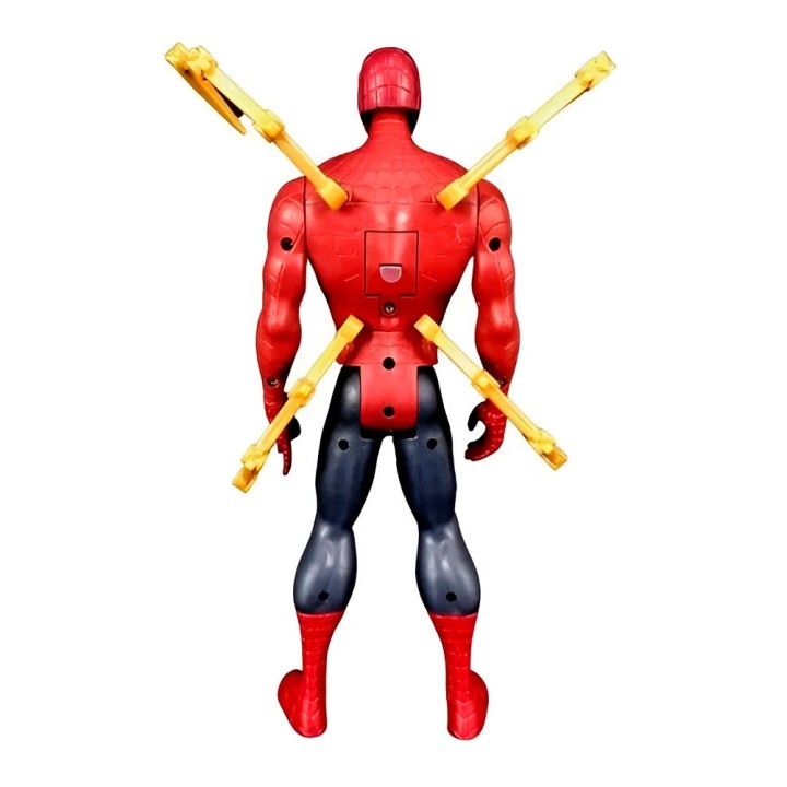 Figura Coleccionable Juguete Sonido Comic Spiderman Dorado
