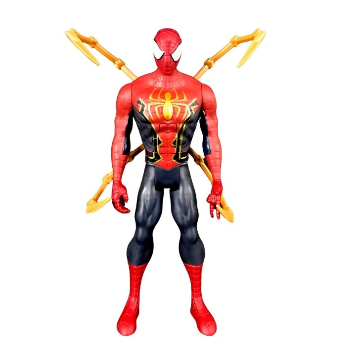 Figura Coleccionable Juguete Sonido Comic Spiderman Dorado
