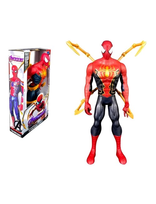 Figura Coleccionable Juguete Sonido Comic Spiderman Dorado