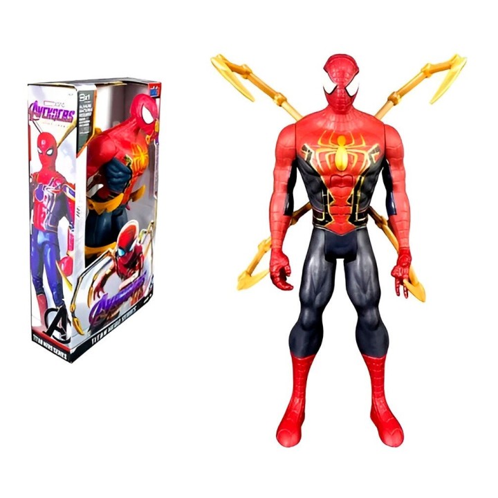 Figura Coleccionable Juguete Sonido Comic Spiderman Dorado