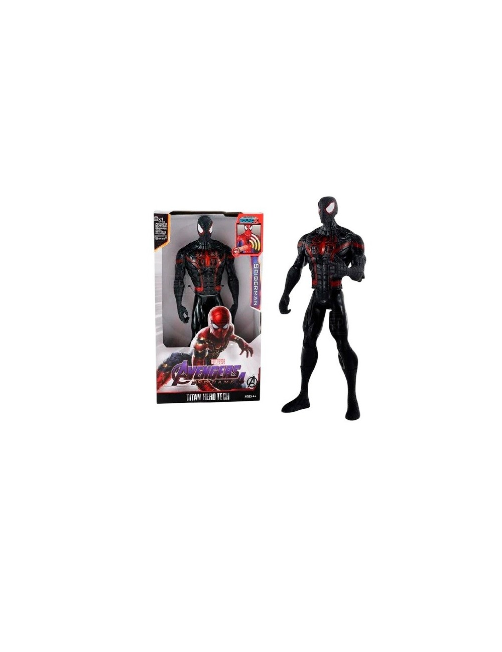 Figura Coleccionable Juguete Sonido Comic Spiderman Noir