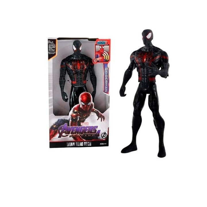 Figura Coleccionable Juguete Sonido Comic Spiderman Noir