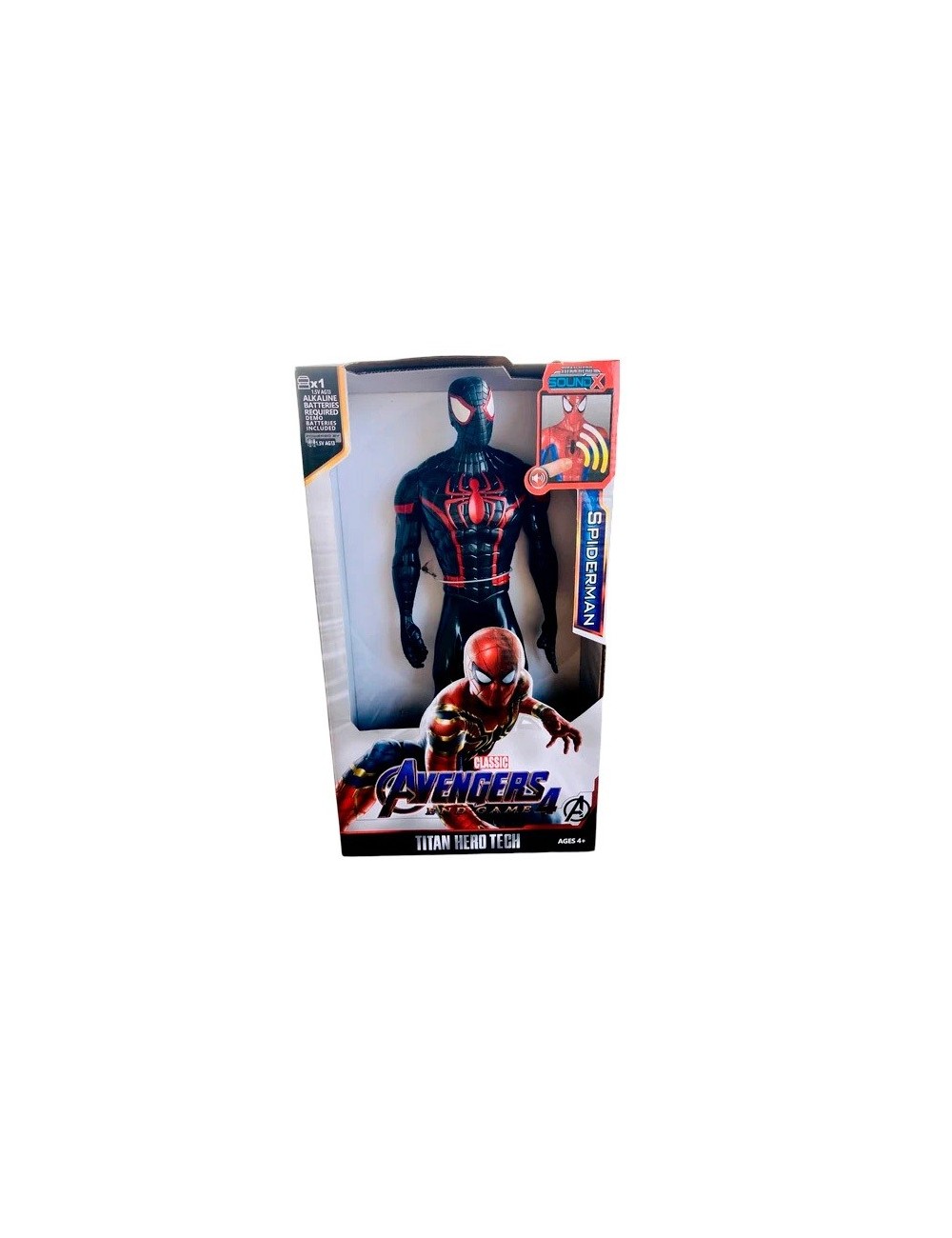 Figura Coleccionable Juguete Sonido Comic Spiderman Noir