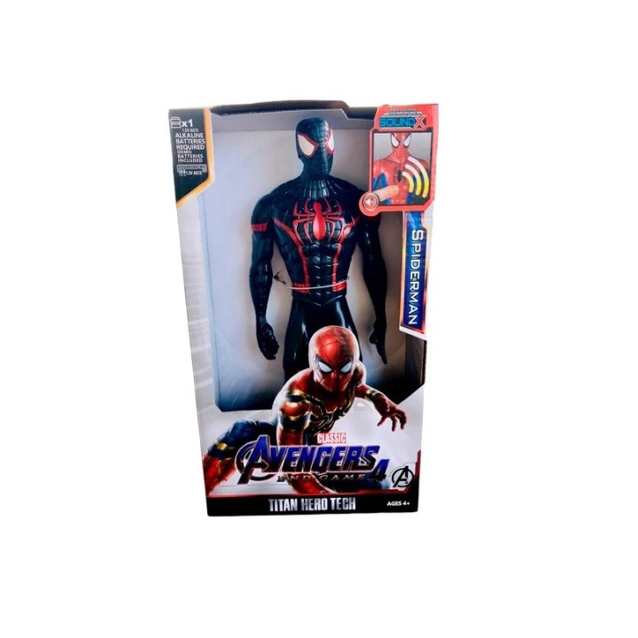 Figura Coleccionable Juguete Sonido Comic Spiderman Noir