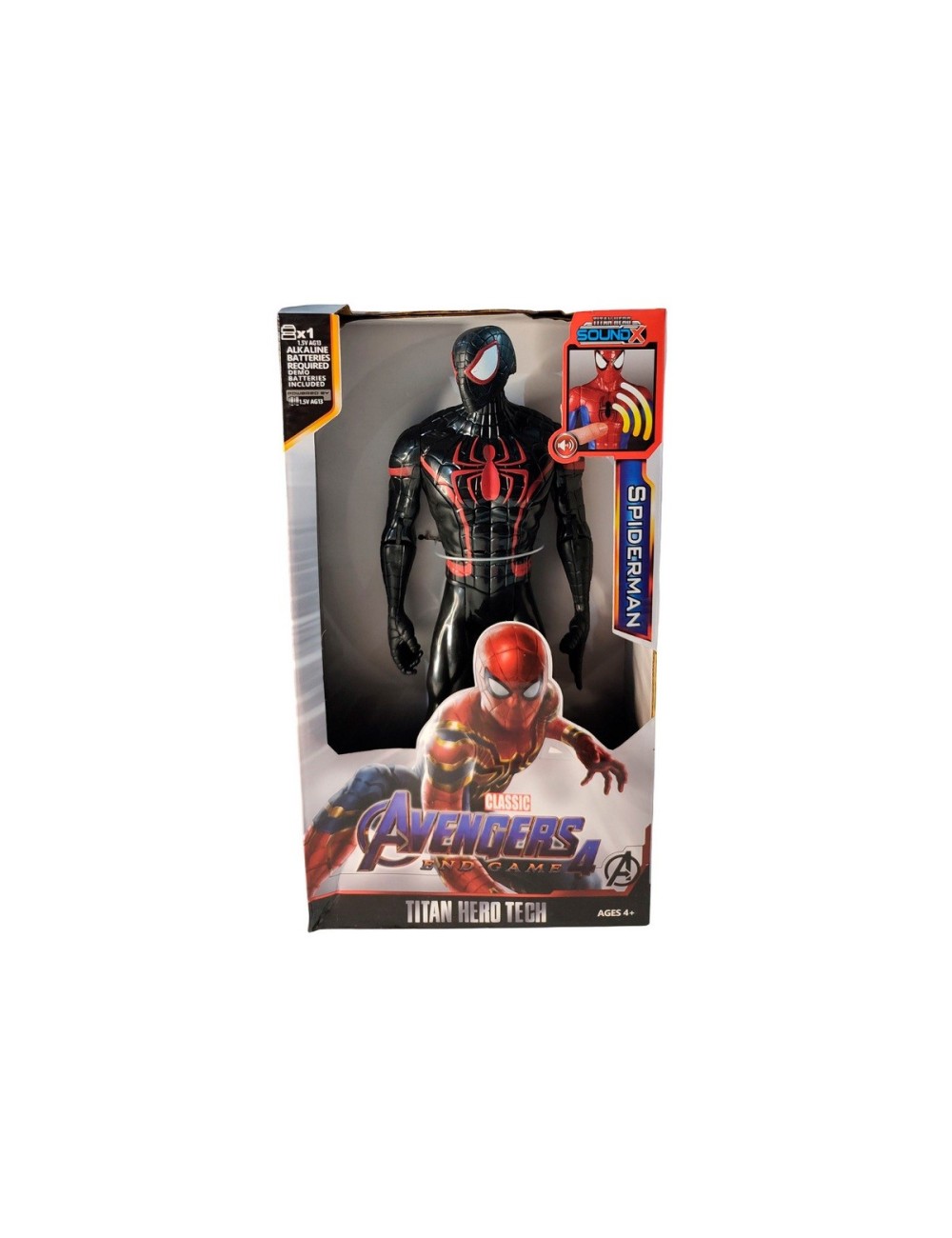 Figura Coleccionable Juguete Sonido Comic Spiderman Noir