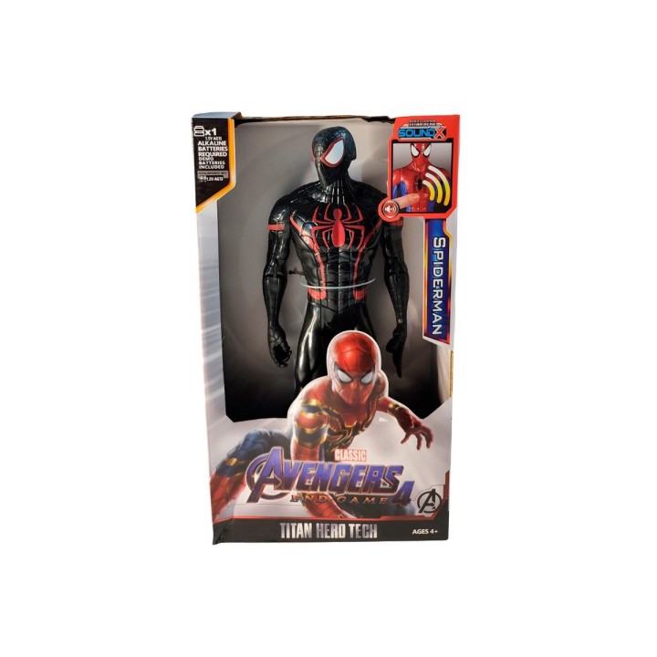 Figura Coleccionable Juguete Sonido Comic Spiderman Noir