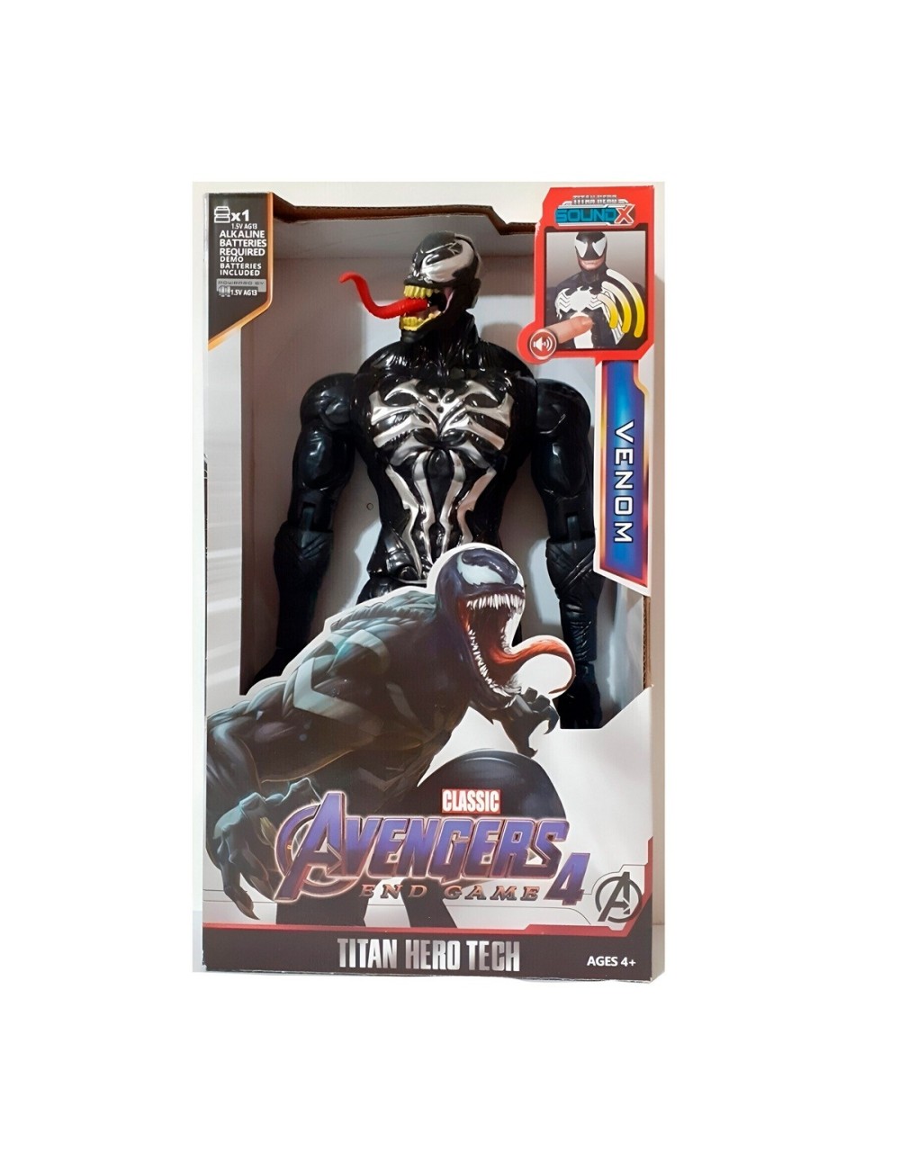 Figura Coleccionable Juguete Sonido Comic Venom Spiderman