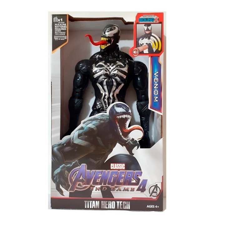Figura Coleccionable Juguete Sonido Comic Venom Spiderman