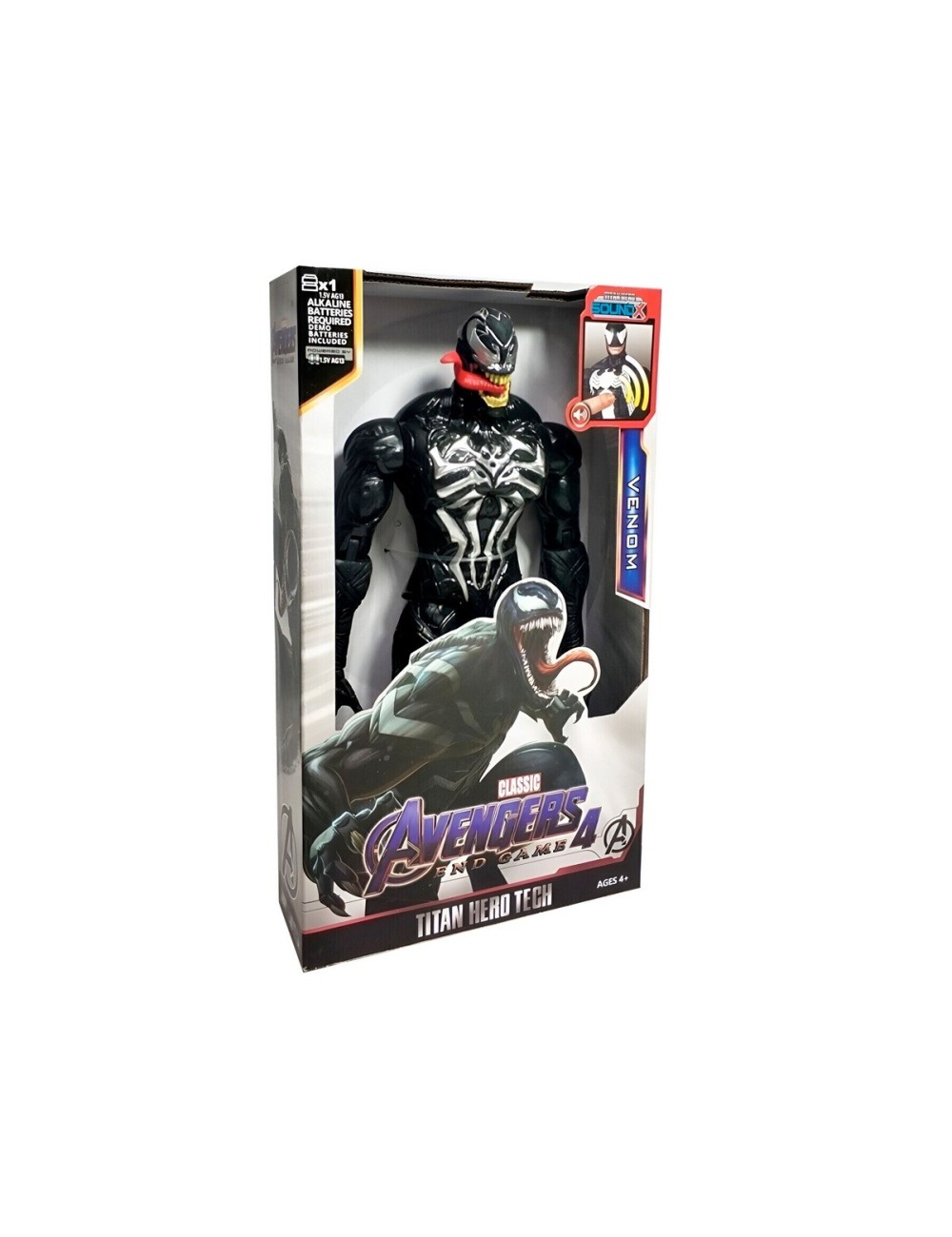 Figura Coleccionable Juguete Sonido Comic Venom Spiderman