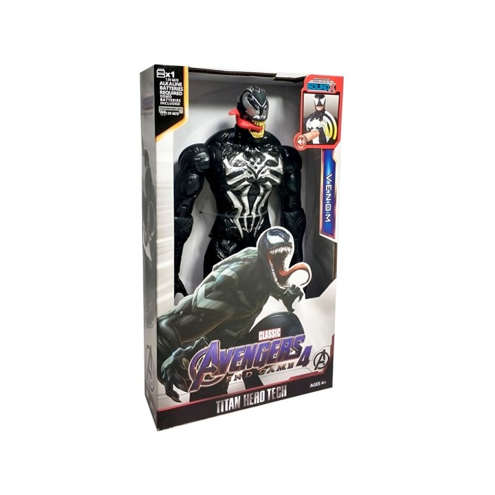 Figura Coleccionable Juguete Sonido Comic Venom Spiderman