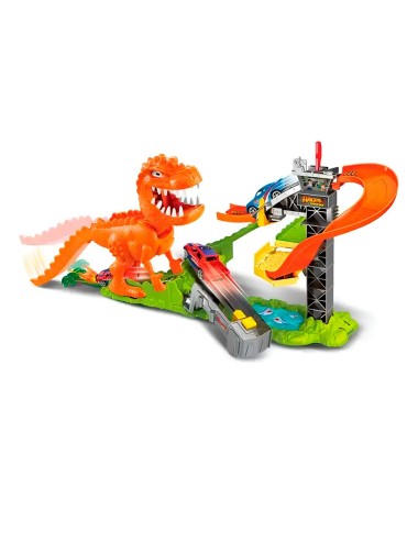 Pista Dinosaurio Tiranosaurio Rex Carros Deportivo Carrera