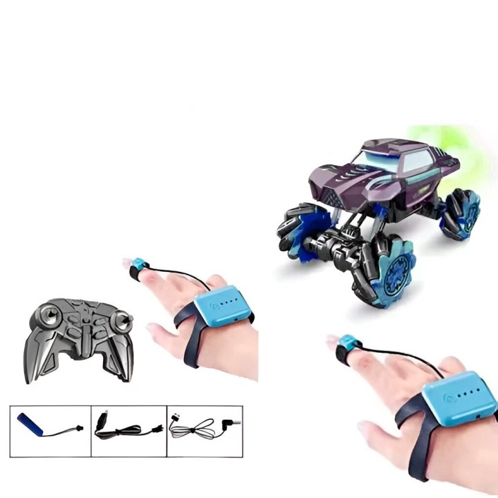 Carro Control Remoto Y Mano Juguete Niños Recargable Monster