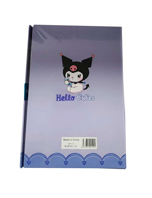 Agenda Libreta Diario Privado Kuromi + Candado Y Llaves