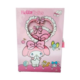 Agenda Libreta Diario Privado Melody Kuromi + Candado Llaves