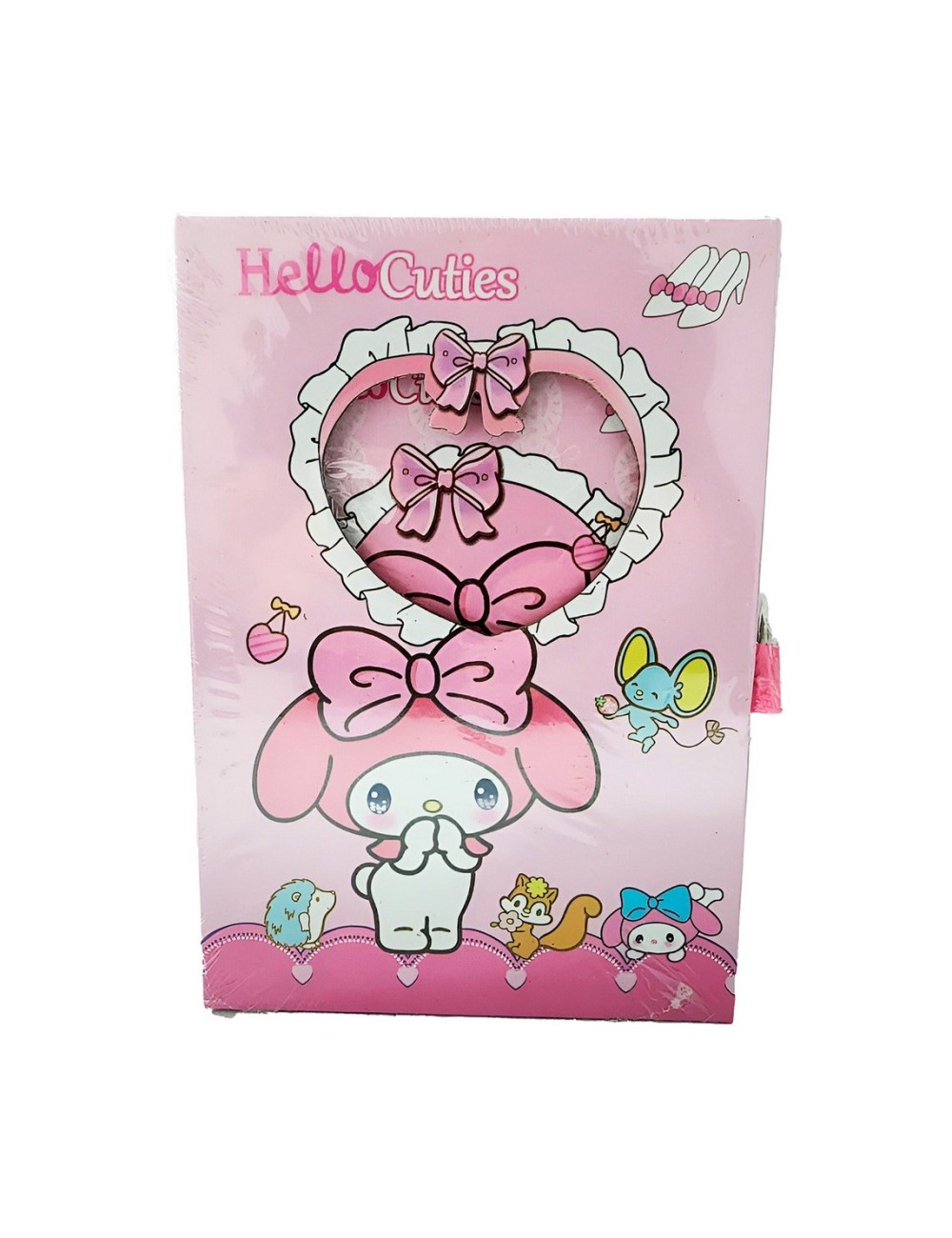 Agenda Libreta Diario Privado Melody Kuromi + Candado Llaves