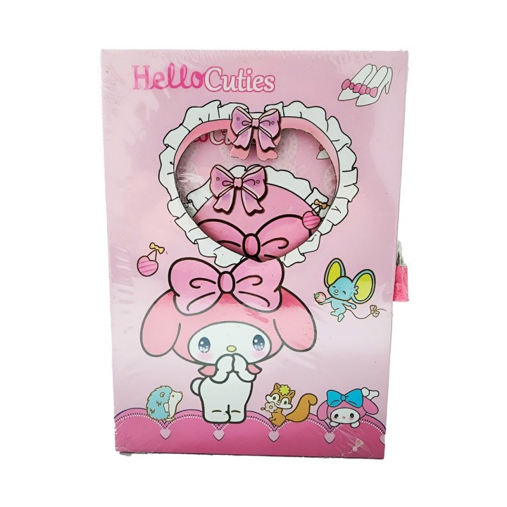Agenda Libreta Diario Privado Melody Kuromi + Candado Llaves