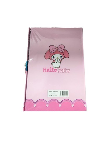 Agenda Libreta Diario Privado Melody Kuromi + Candado Llaves