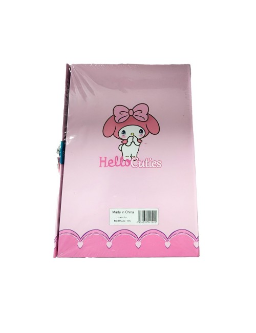 Agenda Libreta Diario Privado Melody Kuromi + Candado Llaves