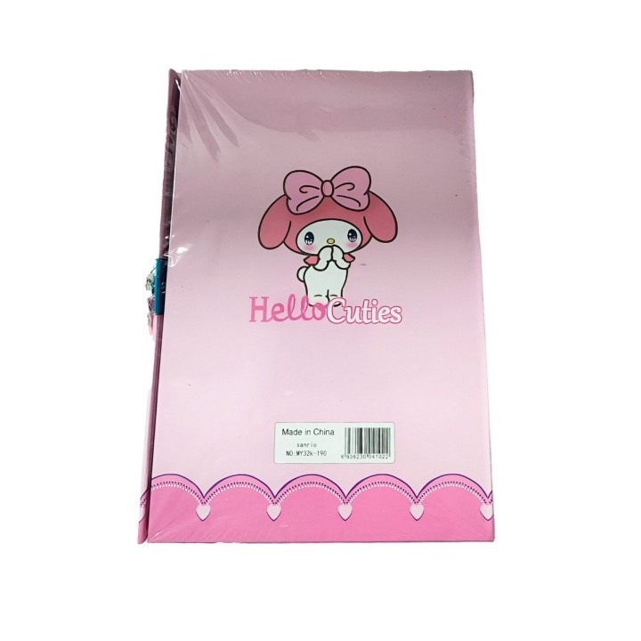 Agenda Libreta Diario Privado Melody Kuromi + Candado Llaves