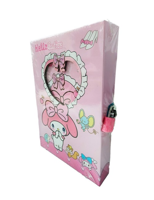 Agenda Libreta Diario Privado Melody Kuromi + Candado Llaves