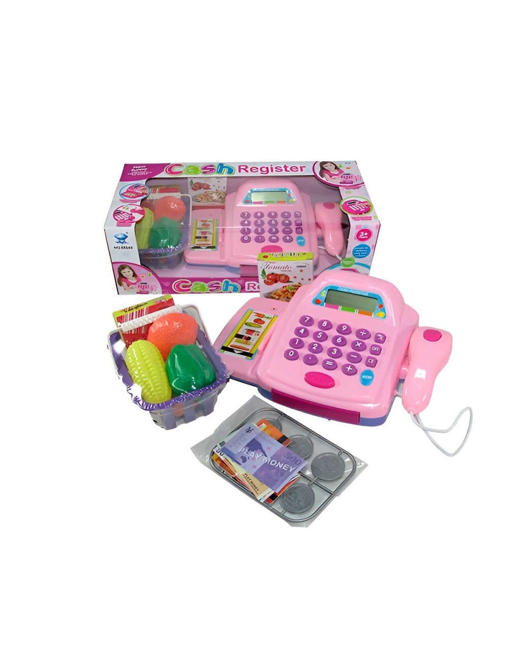 Caja Registradora De Juguete Para Niña Market + Baterias