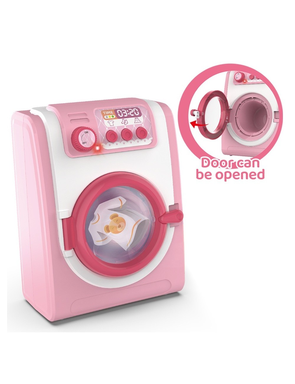 Lavadora Juguete Niñas Interactiva Rol Muñecas