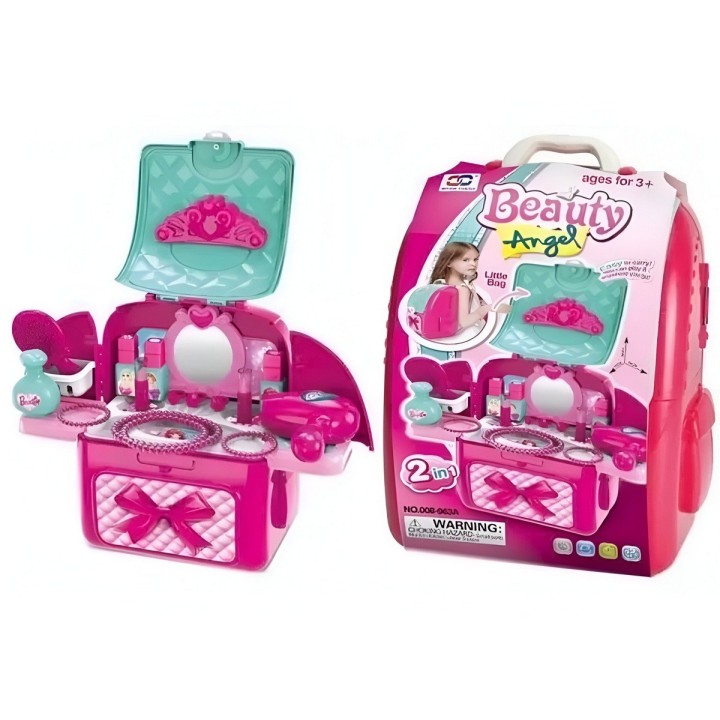 Set Belleza Maleta Bolso Tocador Mesa Juguete Niñas Niñas