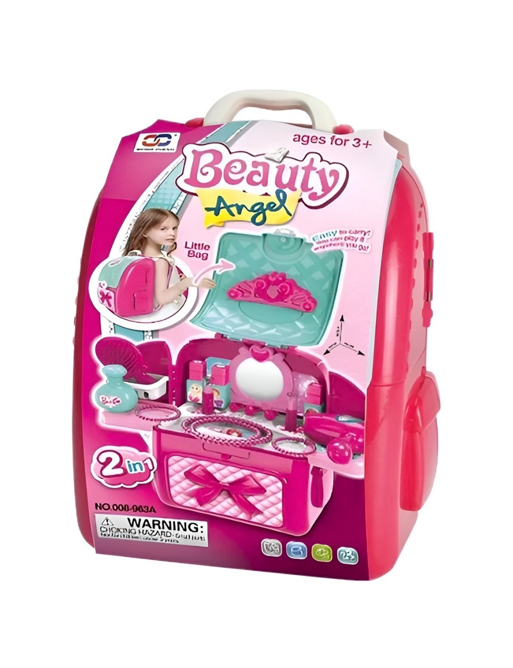 Set Belleza Maleta Bolso Tocador Mesa Juguete Niñas Niñas