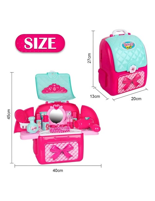 Set Belleza Maleta Bolso Tocador Mesa Juguete Niñas Niñas