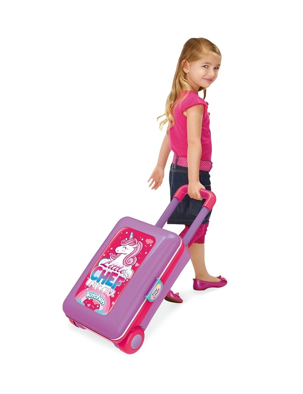 Set Cocina Cheef Maleta Mesa Portátil Niñas Didáctico