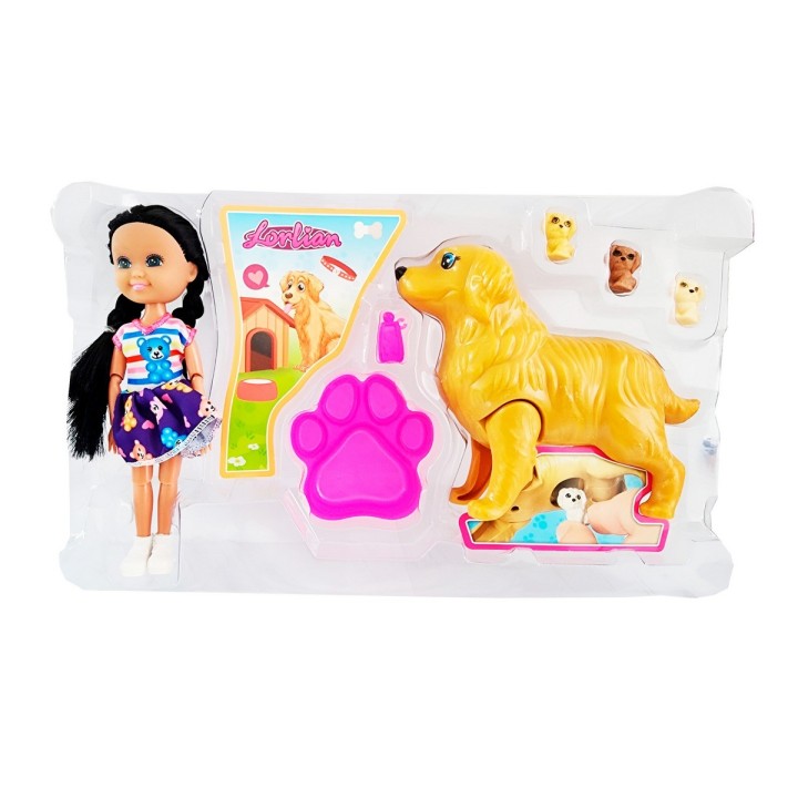 Muñeca Accesorios Mascota Mini Juguete Niñas Interactivo