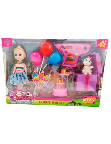 Muñeca Accesorios Fiesta Mascota Juguete Niñas Interactivo