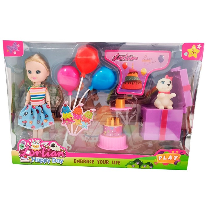 Muñeca Accesorios Fiesta Mascota Juguete Niñas Interactivo