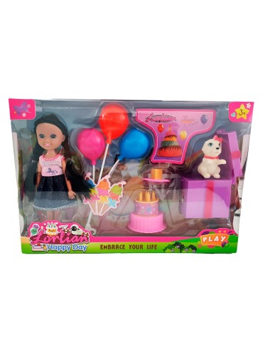 Muñeca Accesorios Fiesta Mascota Juguete Niñas Interactivo