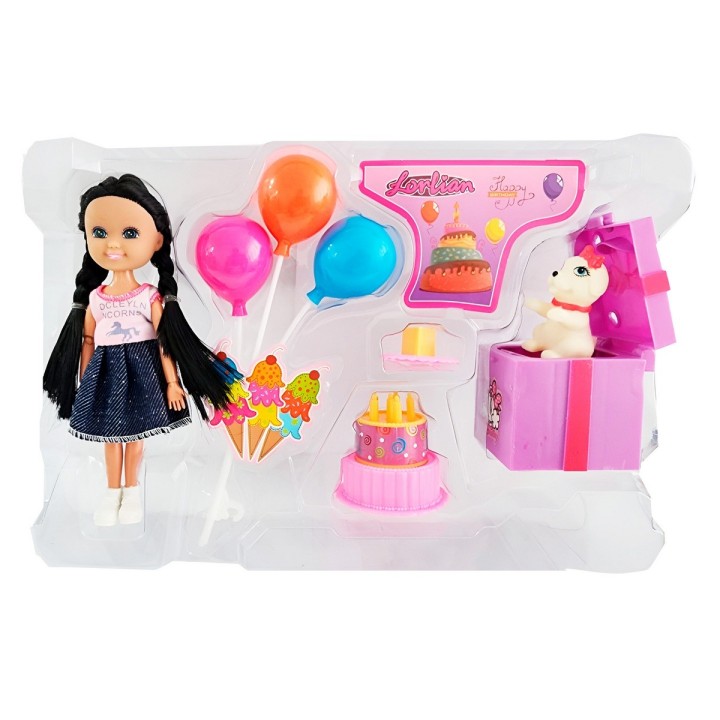 Muñeca Accesorios Fiesta Mascota Juguete Niñas Interactivo