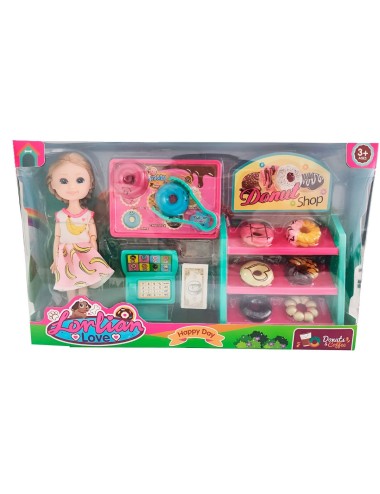 Muñeca Accesorios Tienda De Donas Juguete Niñas Interactivo