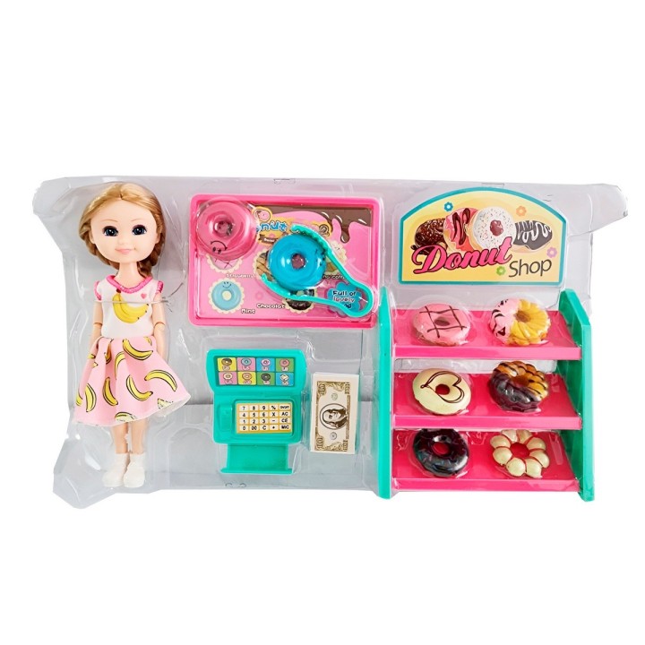 Muñeca Accesorios Tienda De Donas Juguete Niñas Interactivo